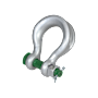 P-6013 Green Pin Bow Shackle With Safety Bolt Product Render